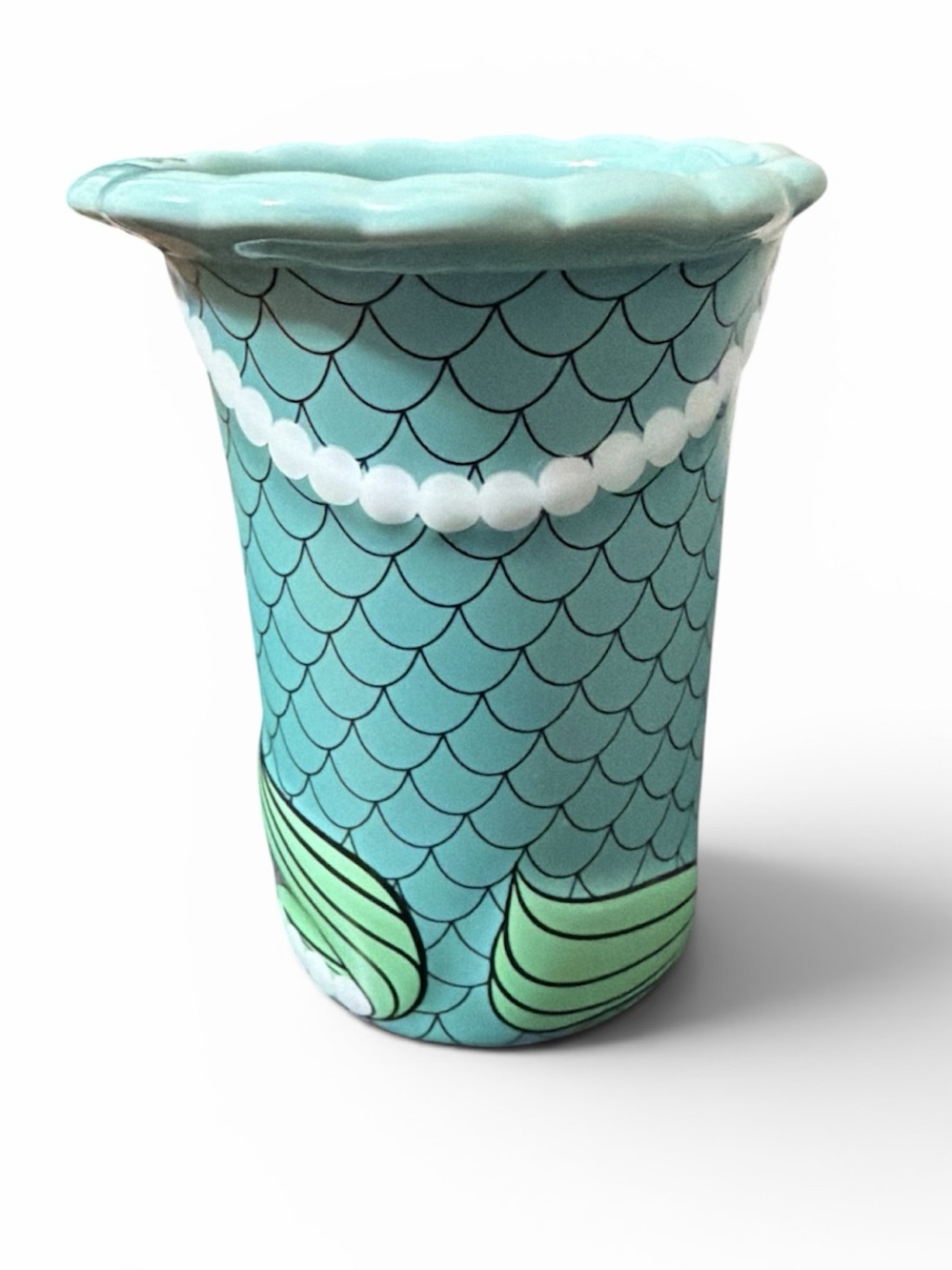 Disney Parks Ariel Mermaid Tail Handle Ceramic Mug NWOT Little Mermaid - Picture 5 of 8